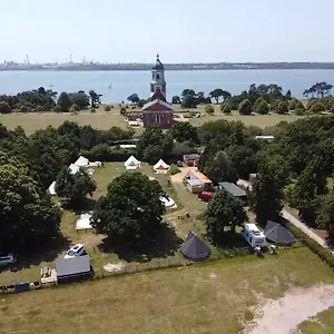 Luxury tent Bell Tent Glamping At Royal Victoria Country Park, Southampton